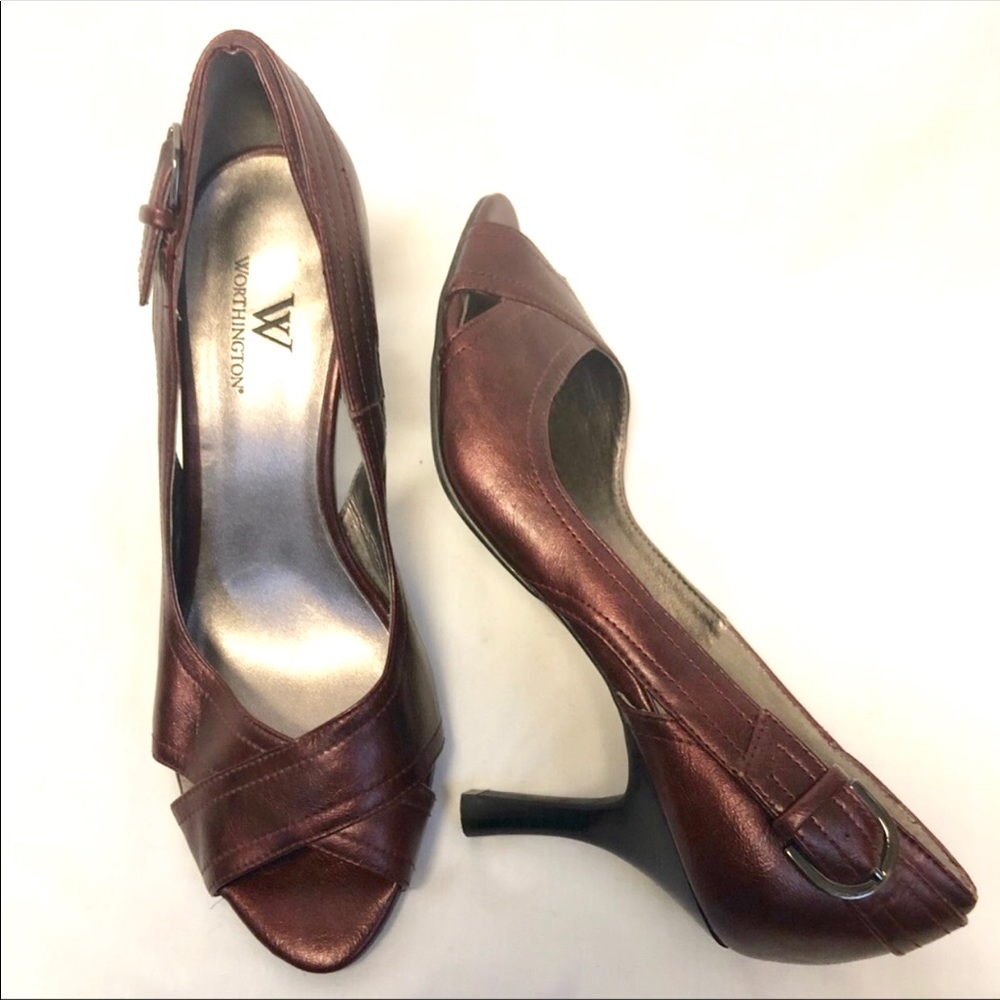 Worthington peep toe heels size 6